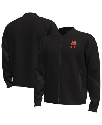 Under Armour - Men's Black Maryland Terrapins Unstoppable Full-Zip Bomber Jacket