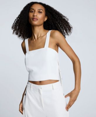 Kenneth Cole - Women's Cropped Sleeveless Bustier Top