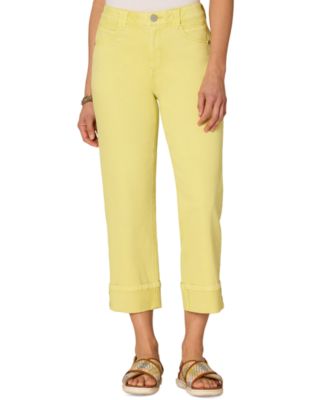 Democracy - Petite High-Rise Cropped Cuffed Jeans