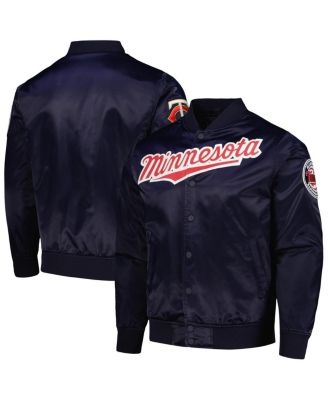 Pro Standard - Men's Navy Minnesota Twins Wordmark Satin Full-Snap Jacket