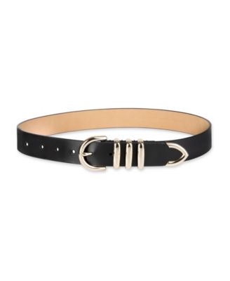 Cole Haan - Women's Modern Triple Keeper Beveled Edge Leather Belt