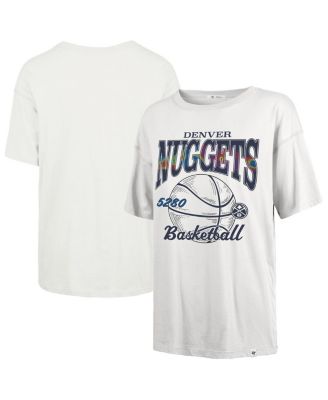 '47 Brand - Women's White Denver Nuggets City Edition Down Court Sadie T-Shirt