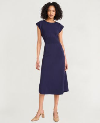 Luxely - Women's Sleeveless Midi Sweater Dress