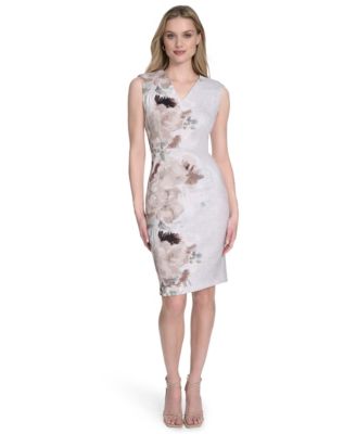 Calvin Klein - Women's Sleeveless Scuba Sheath Dress
