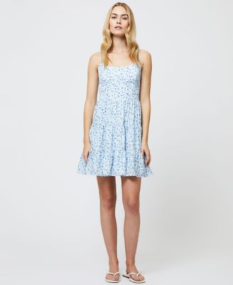 French Connection - Women's Kiva Floral Crepe Tiered Mini Dress