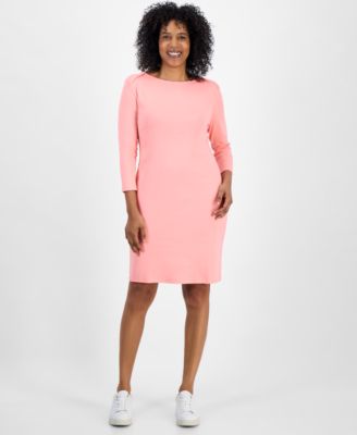 Style & Co - Women's 3/4-Sleeve Envelope-Neck Dress