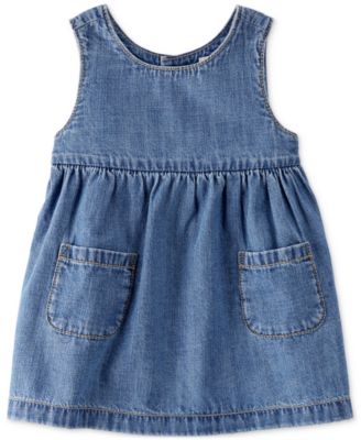Carter's - Baby Girls Organic Cotton Chambray Dress
