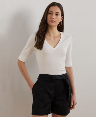Lauren Ralph Lauren - Elbow-Sleeve Top