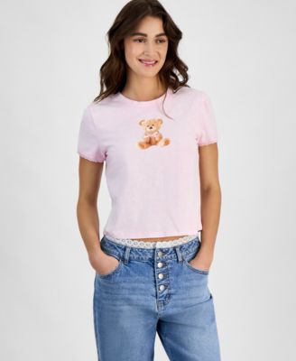 Rebellious One - Juniors' Teddy Bear Graphic T-Shirt