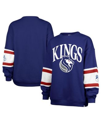'47 Brand - Women's Royal Sacramento Kings 2024/25 City Edition Steadfast Paneled Pullover Sweatshirt