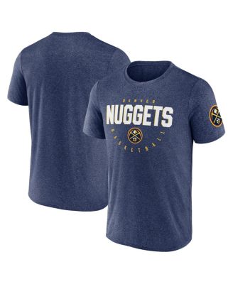 Logo Athletic - Men's Heather Navy Denver Nuggets Block Practice Performance T-Shirt