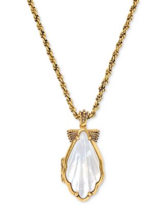 Kendra Scott - Gold-Tone Alexa Locket Short Pendant 19" Necklace