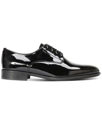 Hugo Boss - Men's Patent Leather Colby Printed Derby Dress Shoe