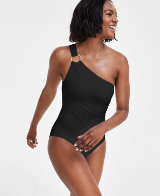 Michael Kors - Embellished One-Shoulder One-Piece Swimsuit