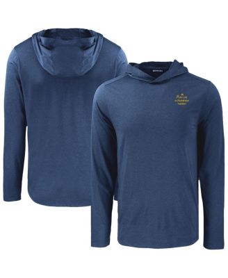 Cutter & Buck - Men's Cutter Buck Navy Notre Dame Fighting Irish Play Like A Champion Today Coastline Epic Comfort Eco Long Sleeve Hoodie T-Shirt