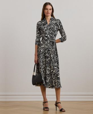 Lauren Ralph Lauren - Women's Floral Crepe Midi Dress