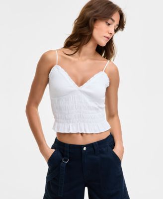 Self Esteem - Juniors' Smocked Tank Top