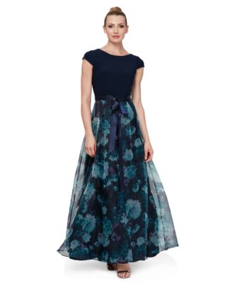 SL Fashions - Floral-Organza Gown