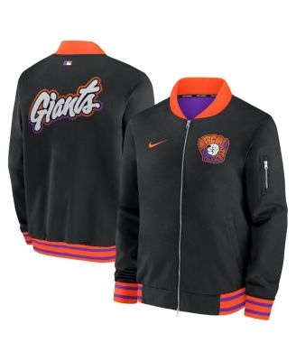Nike - Men's Black San Francisco Giants 2025 City Connect Authentic Collection Full-Zip Bomber Jacket