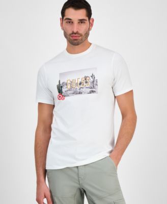 GUESS - Men's Cactus Garden Short Sleeve Logo Graphic T-Shirt