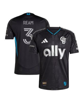adidas - Men's Tim Ream Black Charlotte FC 2025 Fortress Kit Authentic Player Jersey