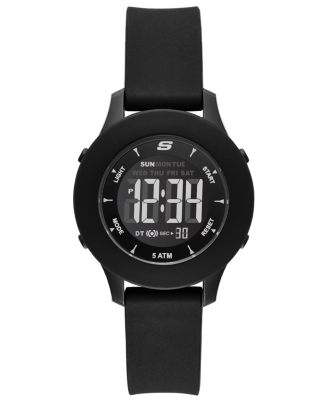 Skechers - Women's Rosencrans Digital Silicone Strap Watch 37mm