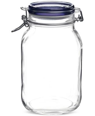 Bormioli Rocco - Fido 67.75-Oz. Blue Jar, Set of 6
