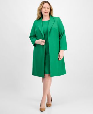 Le Suit - Plus Size Elongated Blazer Dress Suit