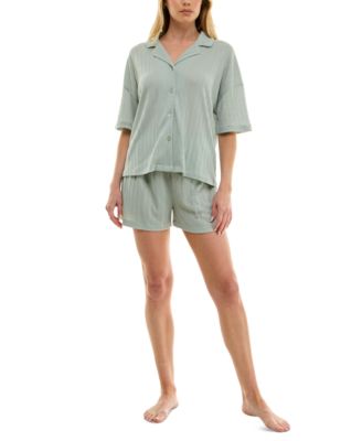 Roudelain - Women's Knitted Gauze Short Pajama Set