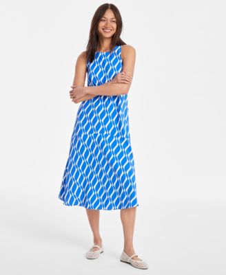 On 34th - Women's Printed Sleeveless Midi Dress