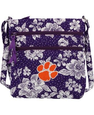 Vera Bradley - Clemson Tigers Rain Garden Triple-Zip Hipster Crossbody Bag