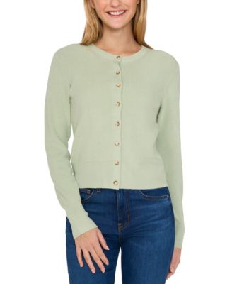 CeCe - Women's Button-Front Knit Cardigan
