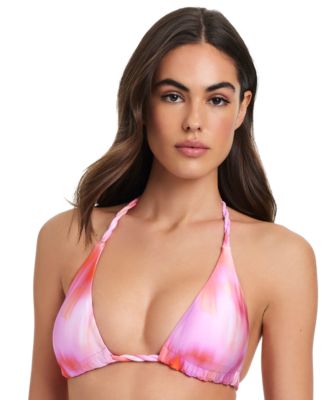 Red Carter - Women's Braided-Strap Triangle Bikini Top