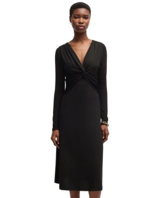Hugo Boss - Women's Stretch Crepe Twist-Front Dress
