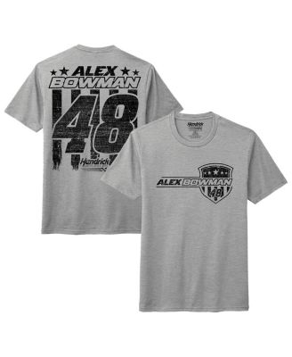 Hendrick Motorsports Team Collection - Men's Heather Gray Alex Bowman Patriotic T-Shirt