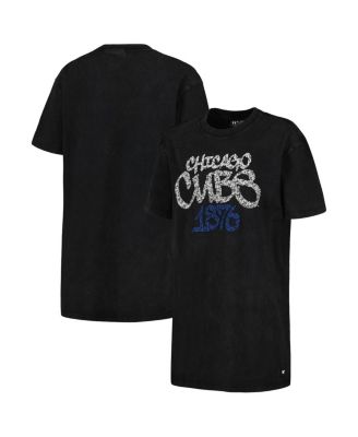 The Wild Collective - Women's Black Chicago Cubs T-Shirt Dress