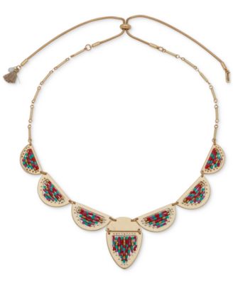lonna & lilly - Gold-Tone Multi 28" Slider Beaded Frontal Necklace