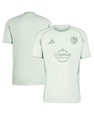 adidas - Men's Light Green Sporting Kansas City 2025 One Planet Pre-Match Top