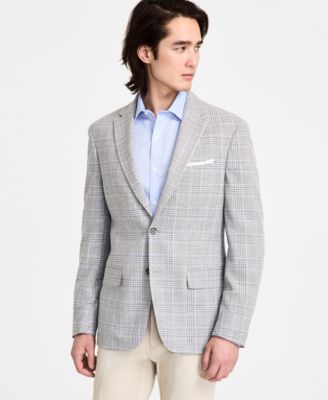 Tommy Hilfiger - Men's Modern-Fit Blue Windowpane Sport Coat