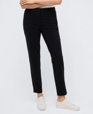 Kenneth Cole - Women's Fly-Front Side-Panel Slim Ankle Pants