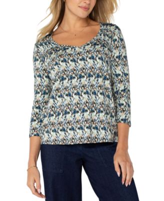 Liverpool Los Angeles - Women's Printed Shirred Top