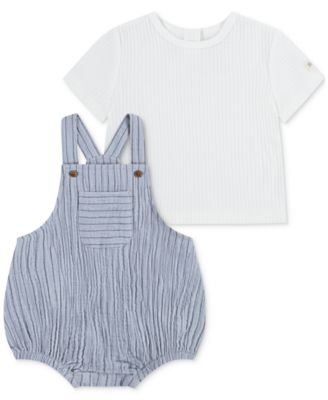 Huggies - Baby Cotton T-Shirt & Striped Romper, 2 Piece Set