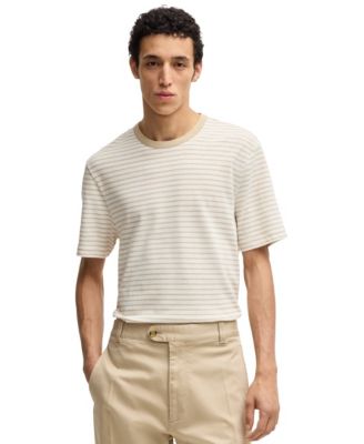 Hugo Boss - Men's Cotton Linen Regular-Fit T-Shirt