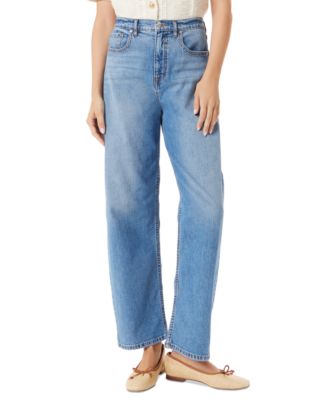 Sam Edelman - Women's High-Rise Barrel-Leg Jeans
