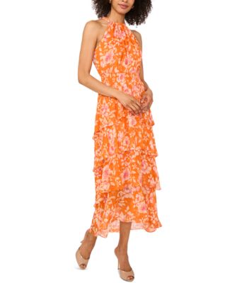 Sam & Jess - Women's Floral-Print Maxi Halter Dress