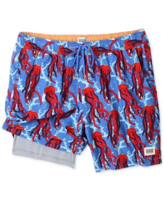 SCOTCH & SODA - Men's Under the Sea Jellyfish Graphic Swim Trunks