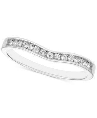 Macy's - Diamond Band Ring (1/6 ct. t.w.) in 14k White Gold