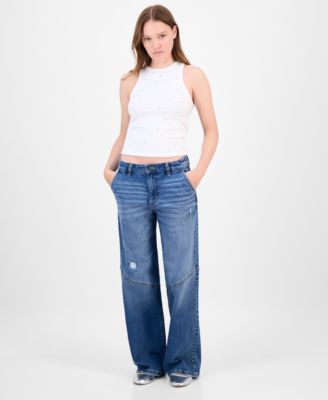 Celebrity Pink - Juniors' Slouchy Skater Wide-Leg Jeans